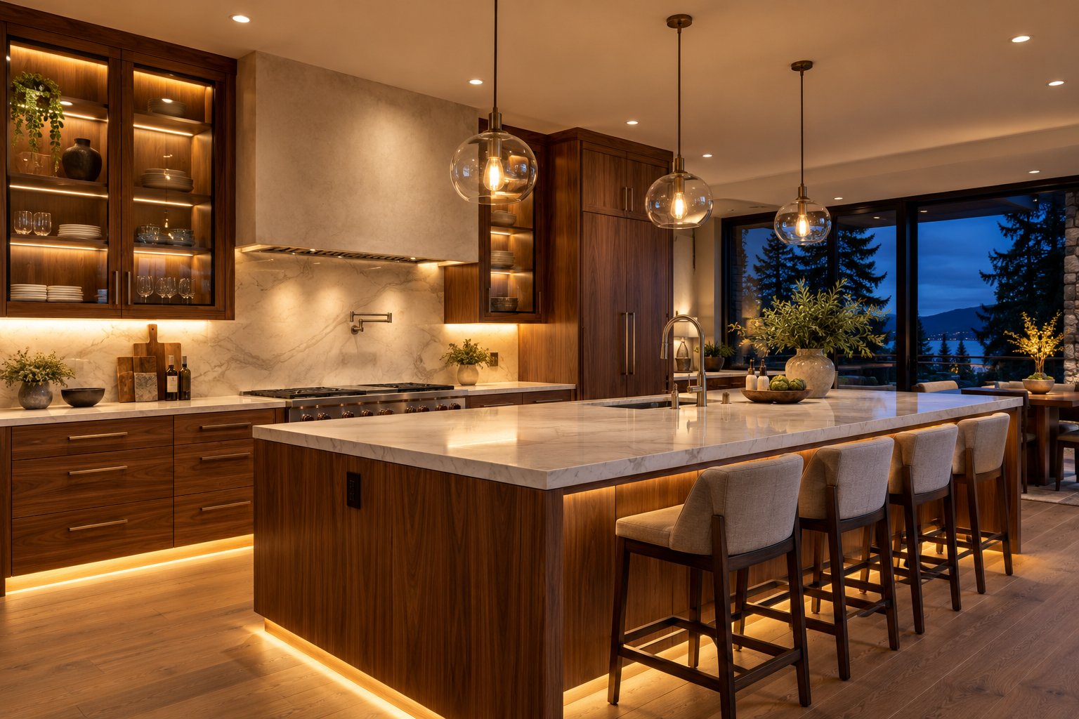 Custom kitchen lighting
