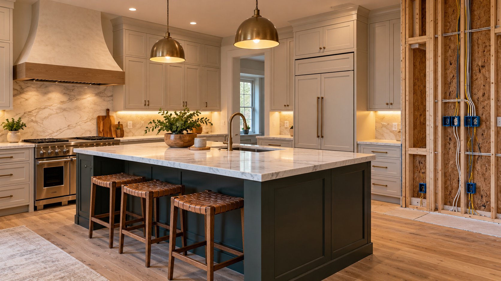 Kitchen appliance electrical installation